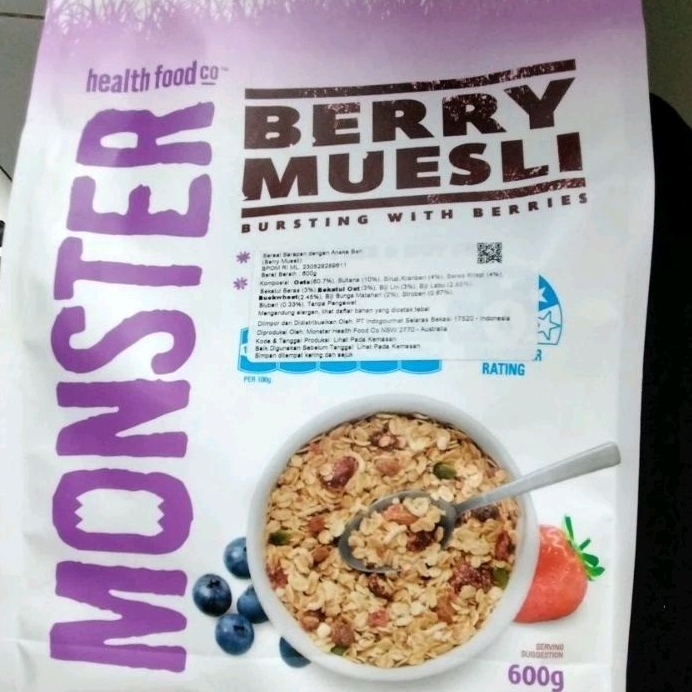 

MOSTER BERRY MUESLI 600G
