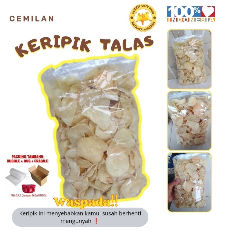 

cemilan keripik talas mbote makanan ringan original