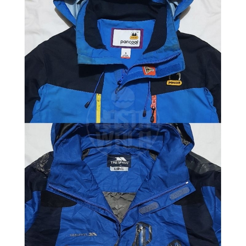 Jaket Outdoor PANCOAT TRESPASS size M-L Waterproof Gunung Hiking Hoodie