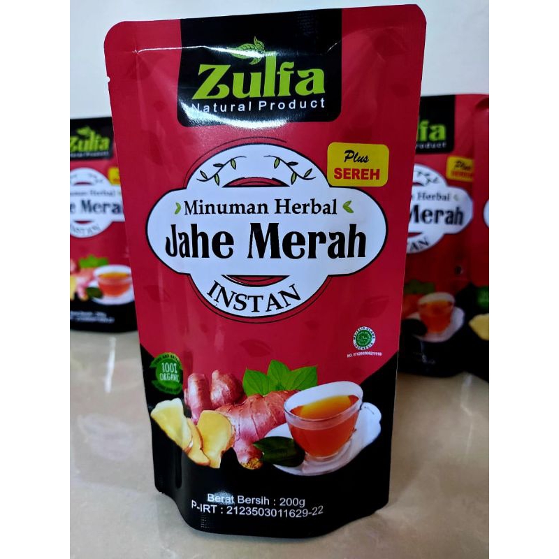 

Jahe Merah Plus Sereh Bubuk Instant Zulfa