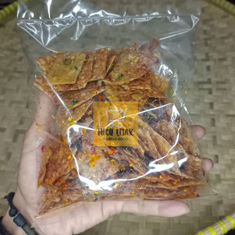 

kripik kerupuk kaca goreng enak