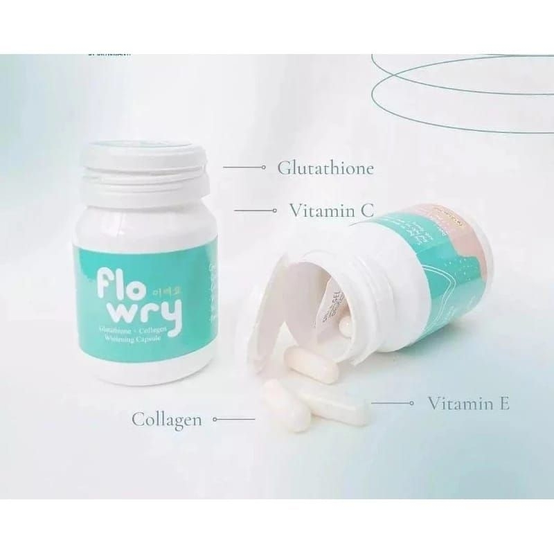 Flowry Whitening Capsule | Suplemen Pemutih Badan Original
