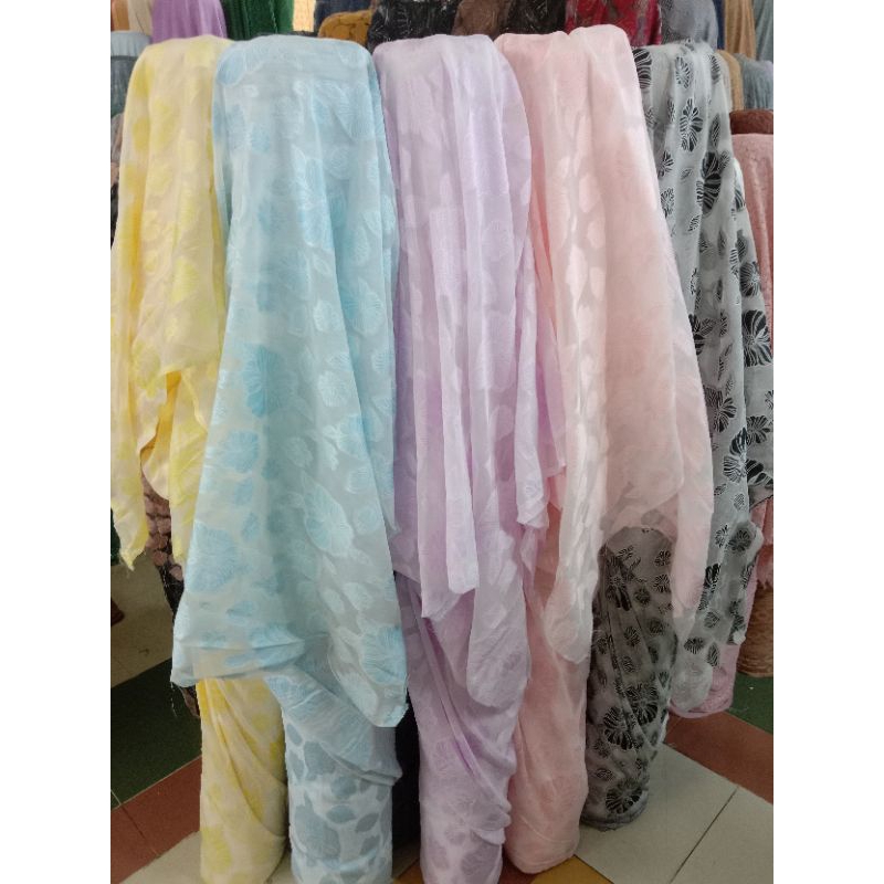 kain organza motif / bahan organza / organza