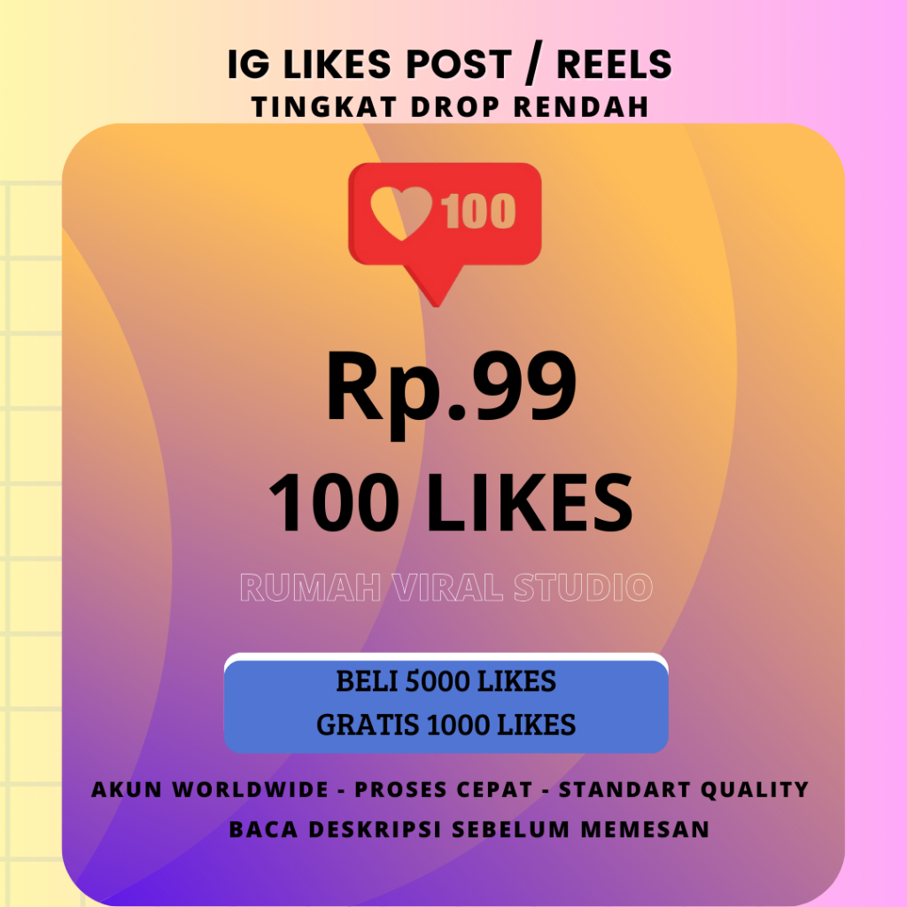 LIKE INSTAGRAM REAL INDONESIA 100%