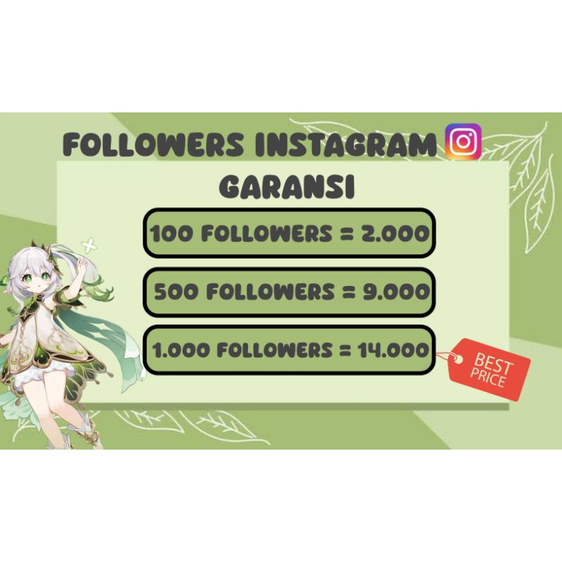 Followers Instagram garansi