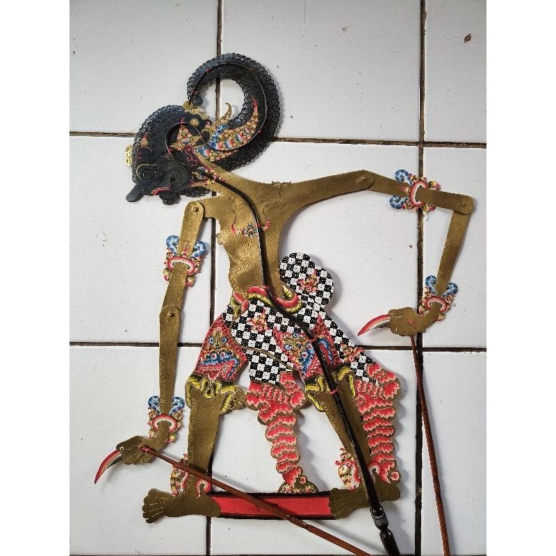 wayang Bima, Werkudara, kulit kerbau asli