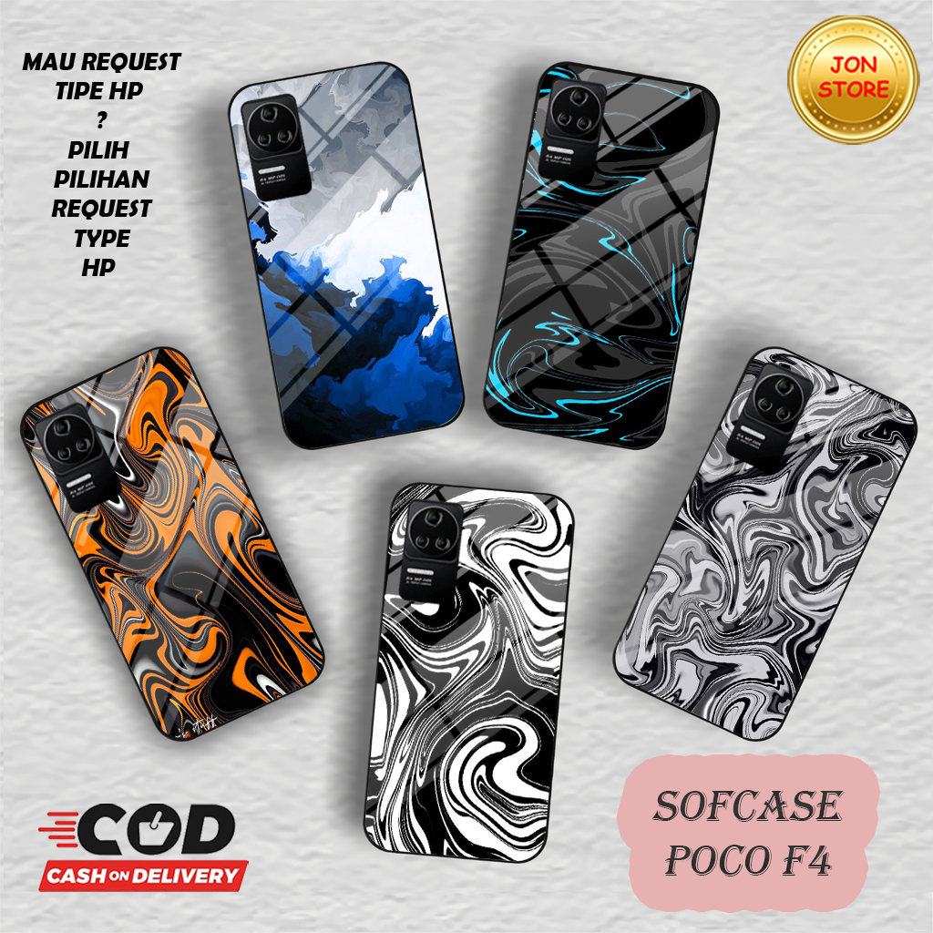 (QR 10) Sofcase Glossy -Case-Silikon CASING XIAOMI POCO F4 OPPO RENO 8T 4G 5G OPPO A57 2022 A77S OPO