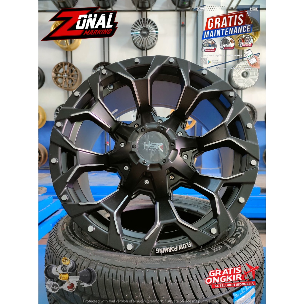 JUAL VELG MOBIL RACING HSR SEMI OFROAD R16 BUAT TARUNA,TERIOS,RUSH DLL