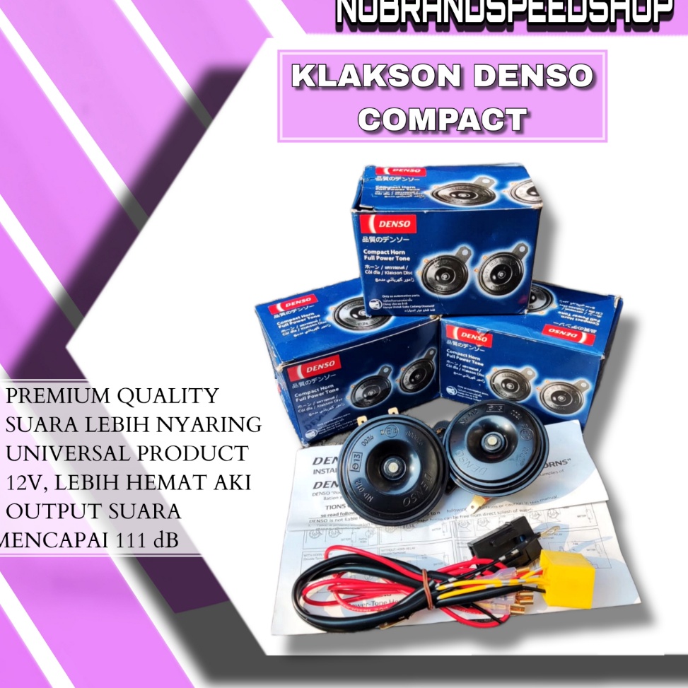 LCj Paket Klakson Denso Disc  Klakson Mobil Avanza  Klakson Denso Standar Motor Dan Mobil Universal 