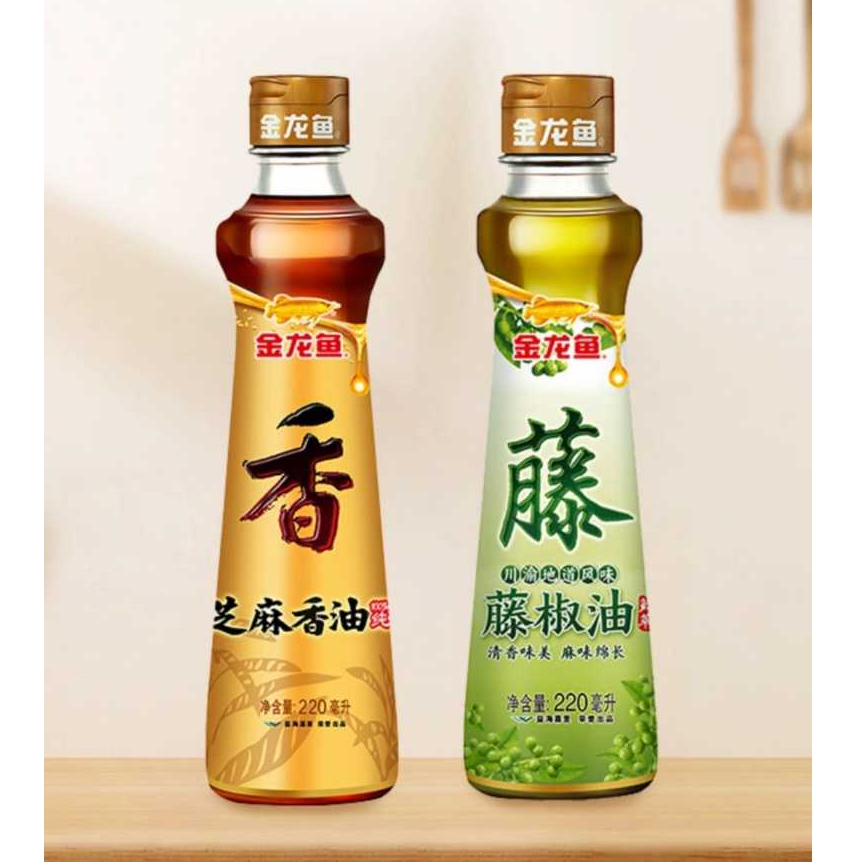 

金龙鱼 Minyak Wijen Arwana Pepper Oil 220 ml + Arwana Sesame Oil 220 ml | Sesame Oil