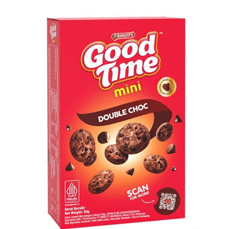 

good time cookies chocochips mini double choc 50g