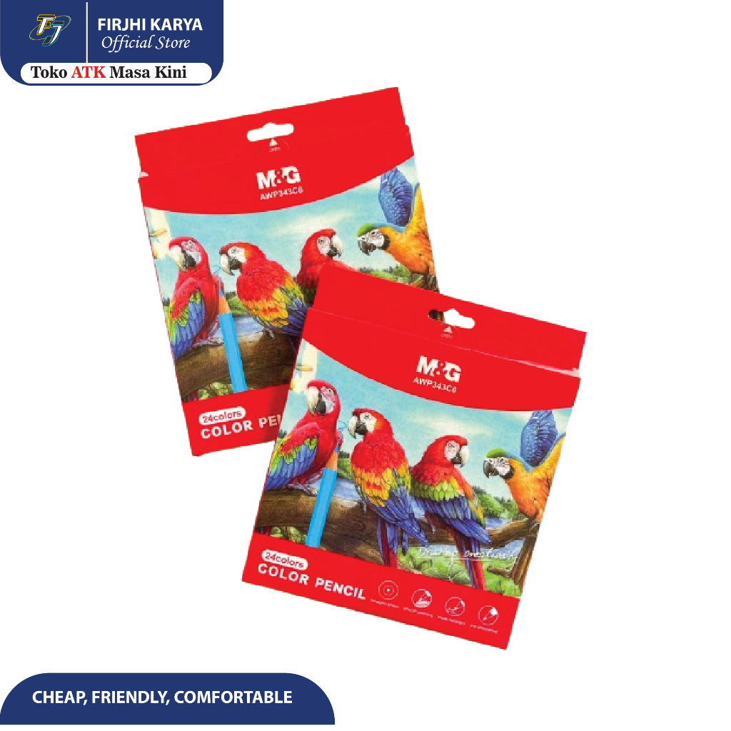 

Color Pencil Mini 12, 24, 36 Colour/Pensil Warna - M&G