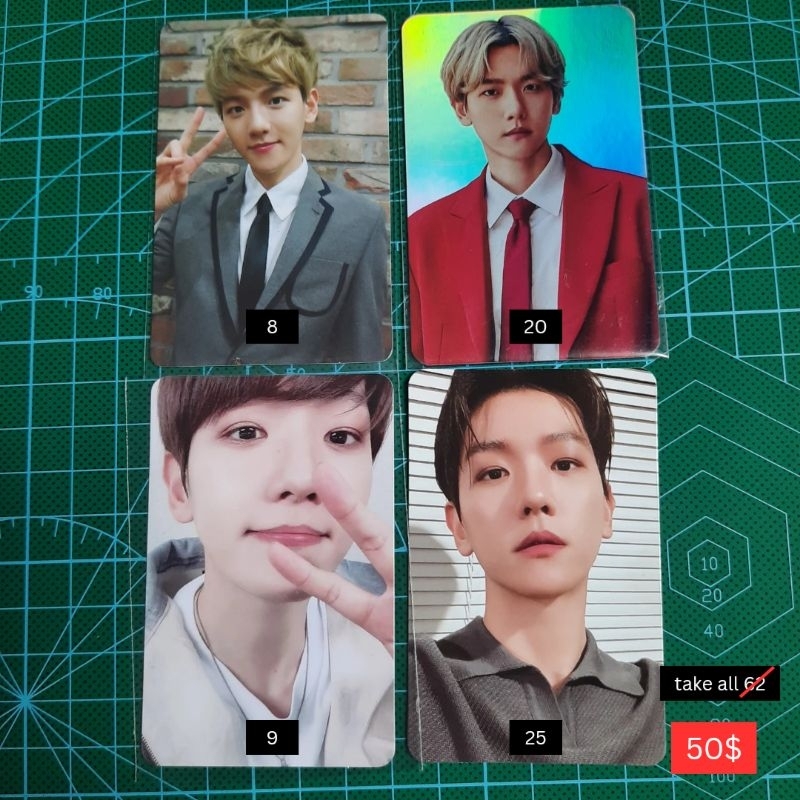 exo official photocard non album baekhyun scratch oclock jidat exploration jasmer jas merah hologram