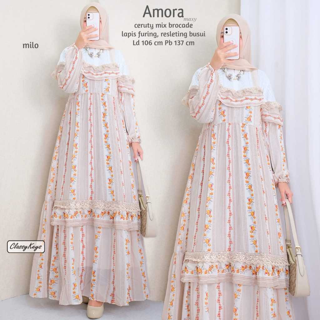Amora maxi dress wanita milo