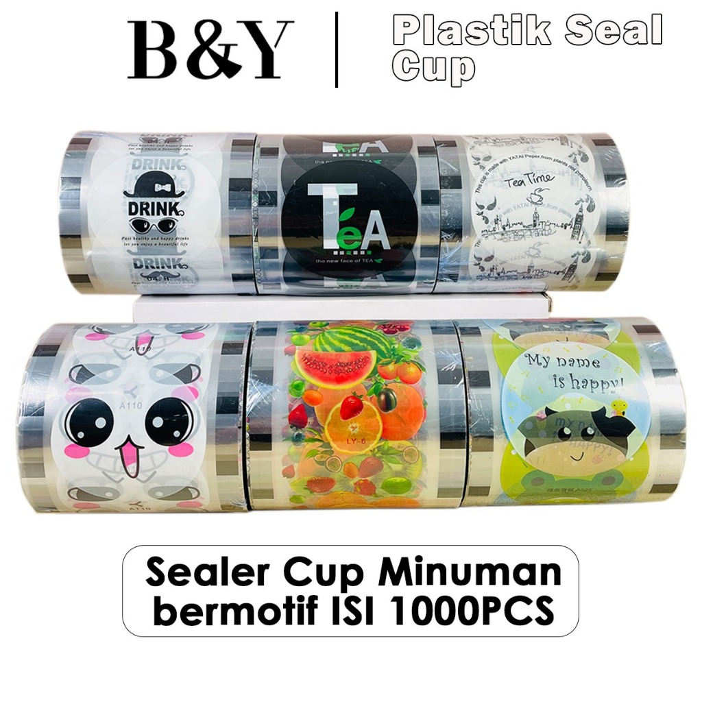 RAMADANSALE (COD) PLASTIK SEAL CUP/SEALER CUP MINUMAN BERMOTIF TERKINI