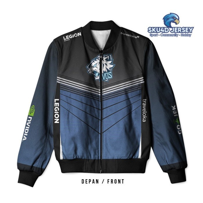 Jaket Bomber Evos Esport Gaming Fullprint Termurah, Sku4d Jersey