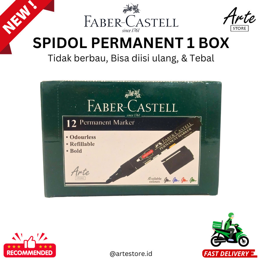 

Spidol Permanen Faber Castell - Permanent Marker 1 Box