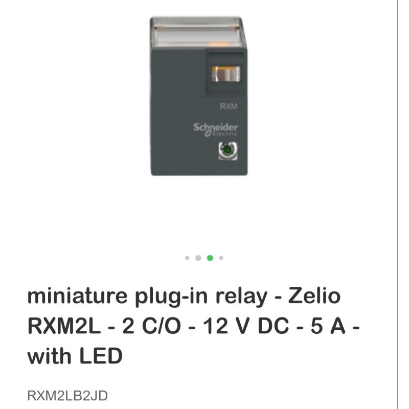 Relay Schneider RXM2LB2JD 12V DC-5 A -with LED