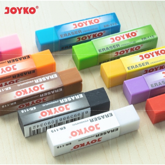 

(pcs) Penghapus joyko pelangi panjang ER-115 .30 pcs