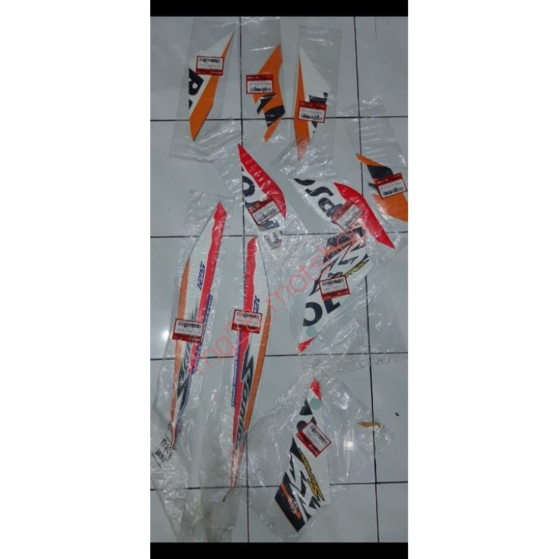 striping honda nova sonic  new rs 125 sonic125 repsol original