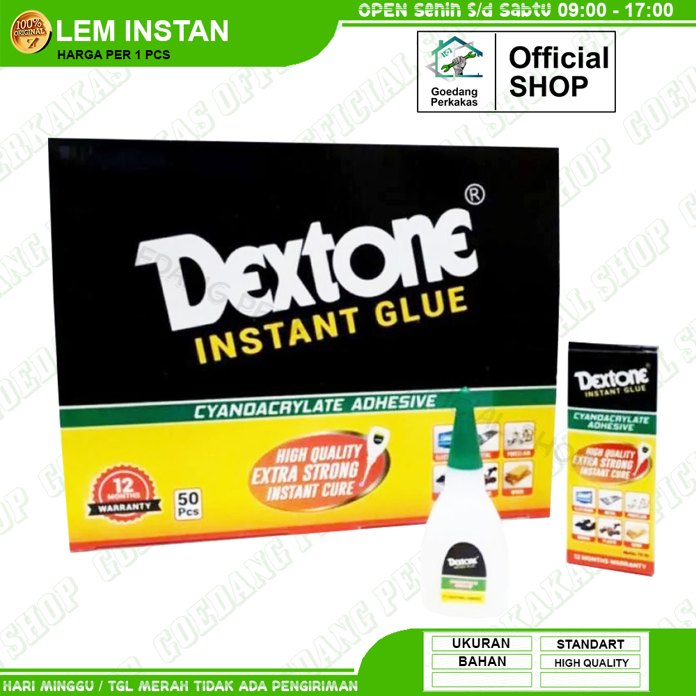 Lem Instan Dextone / Lem Serbaguna Sendal Sepatu Tambal Ban