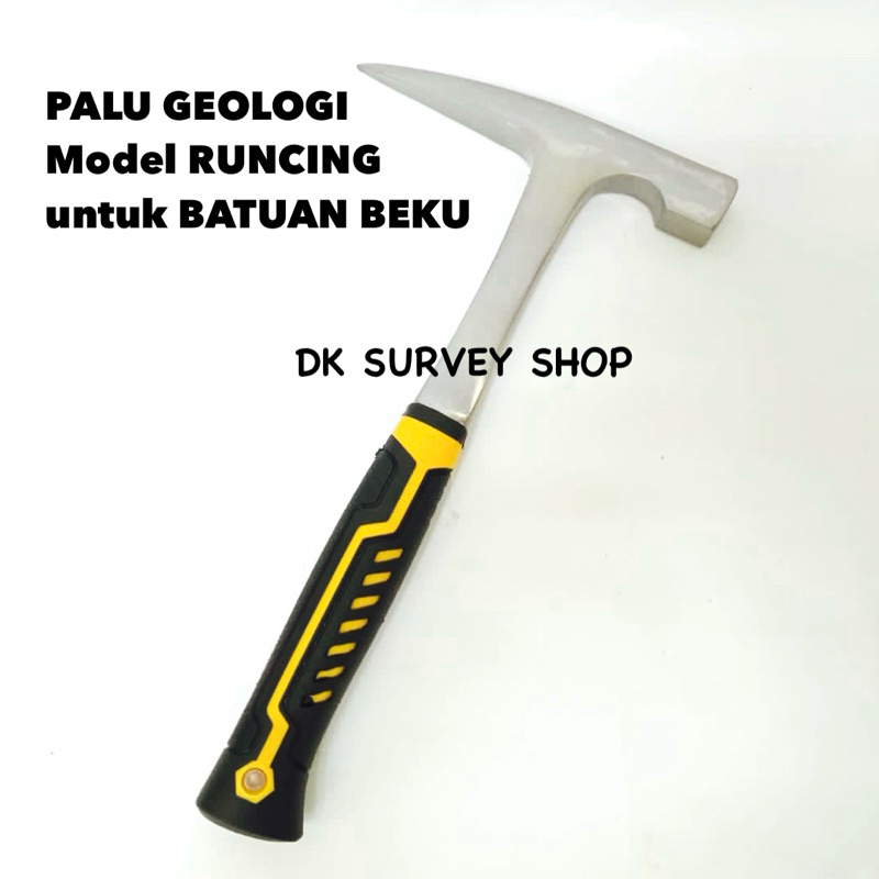 PALU GEOLOGI RUNCING - PALU LANCIP untuk BATUAN BEKU - GEOLOGY HAMMER PICK POINT