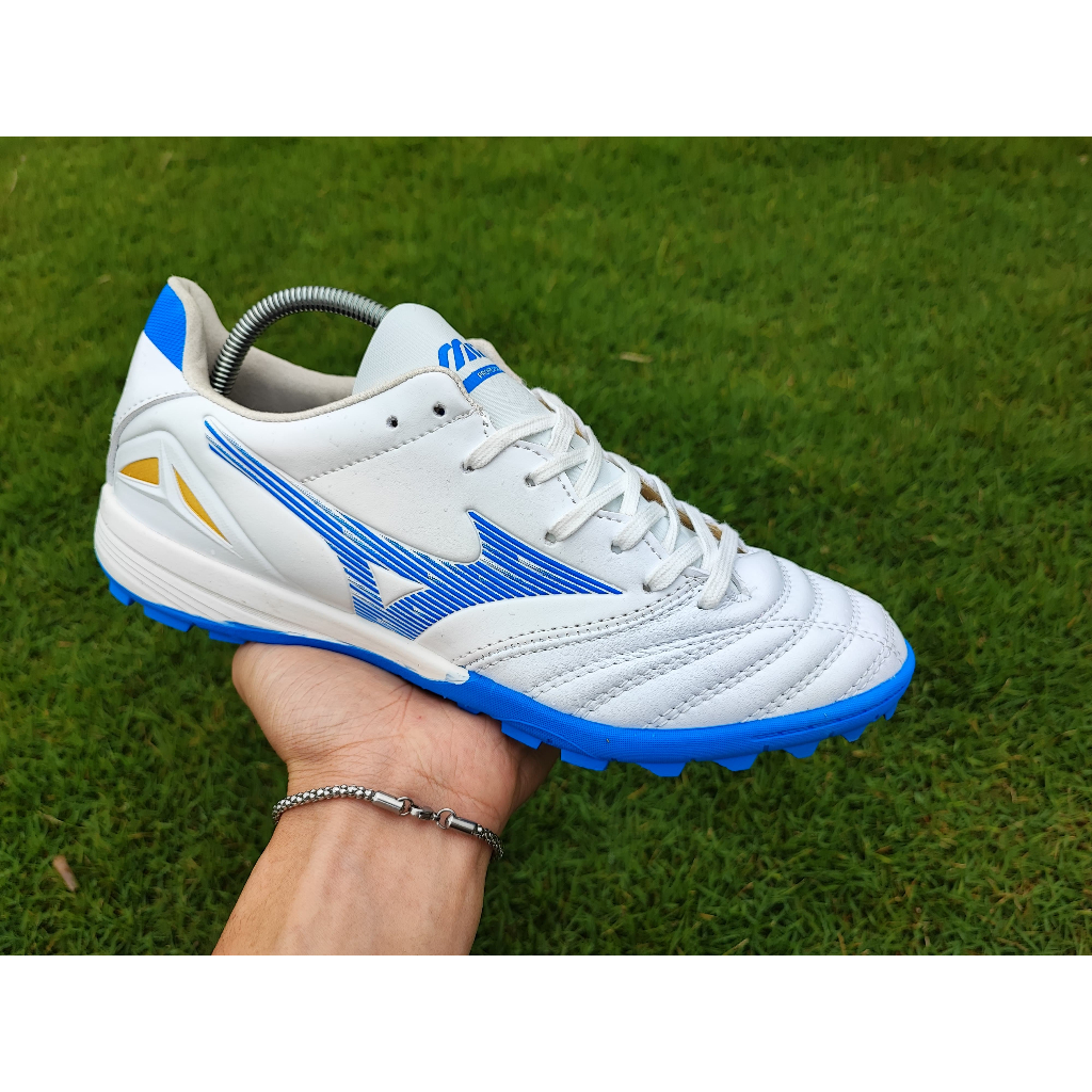 Sepatu Futsal Mizuno Morelia Sala Turf - White Blue