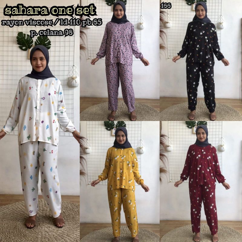 sahara one set rayon viscose/rayon twill premium motif