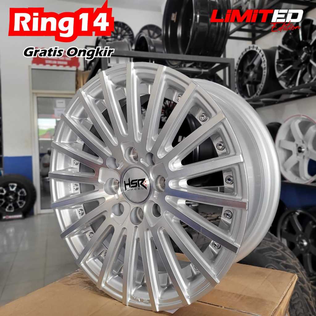 Velg mobil ring 14 HSR TANDAM velg mobil racing r14 Agya,ayla,ignis,brio,calya,sigra,jazz,yaris,etio