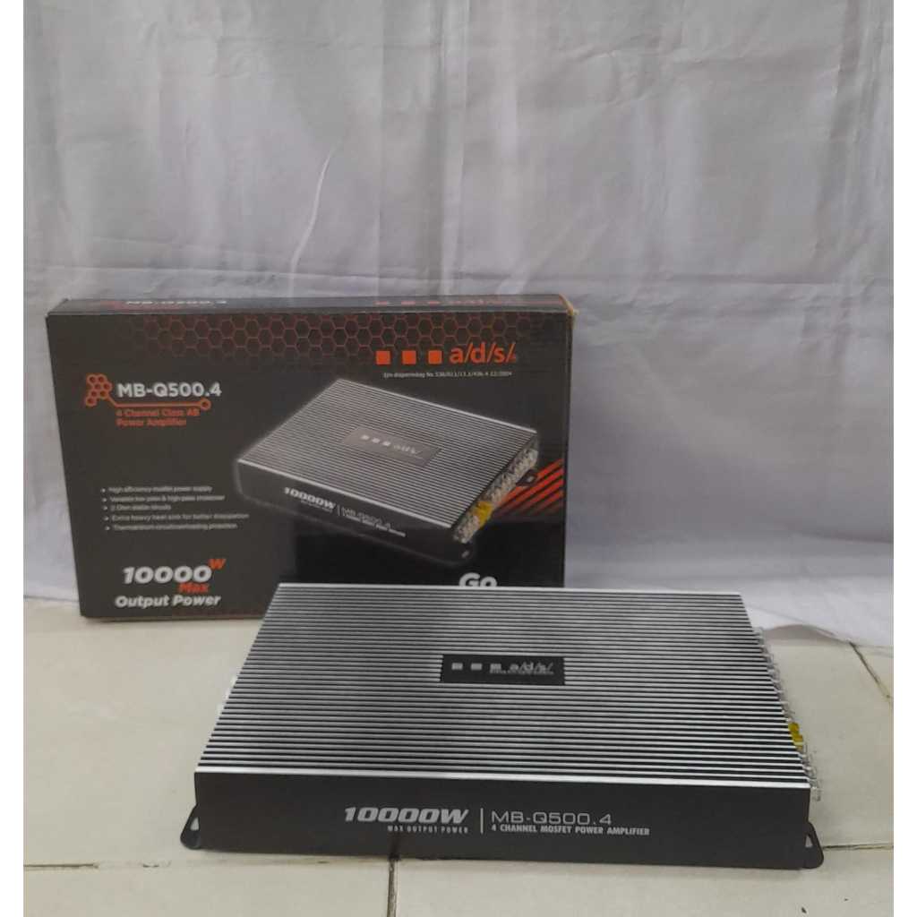 POWER AMPLIFIER MOBIL - ADS MB - Q500.4, 4 - CHANNEL, 10000 WATT, ORI ADS