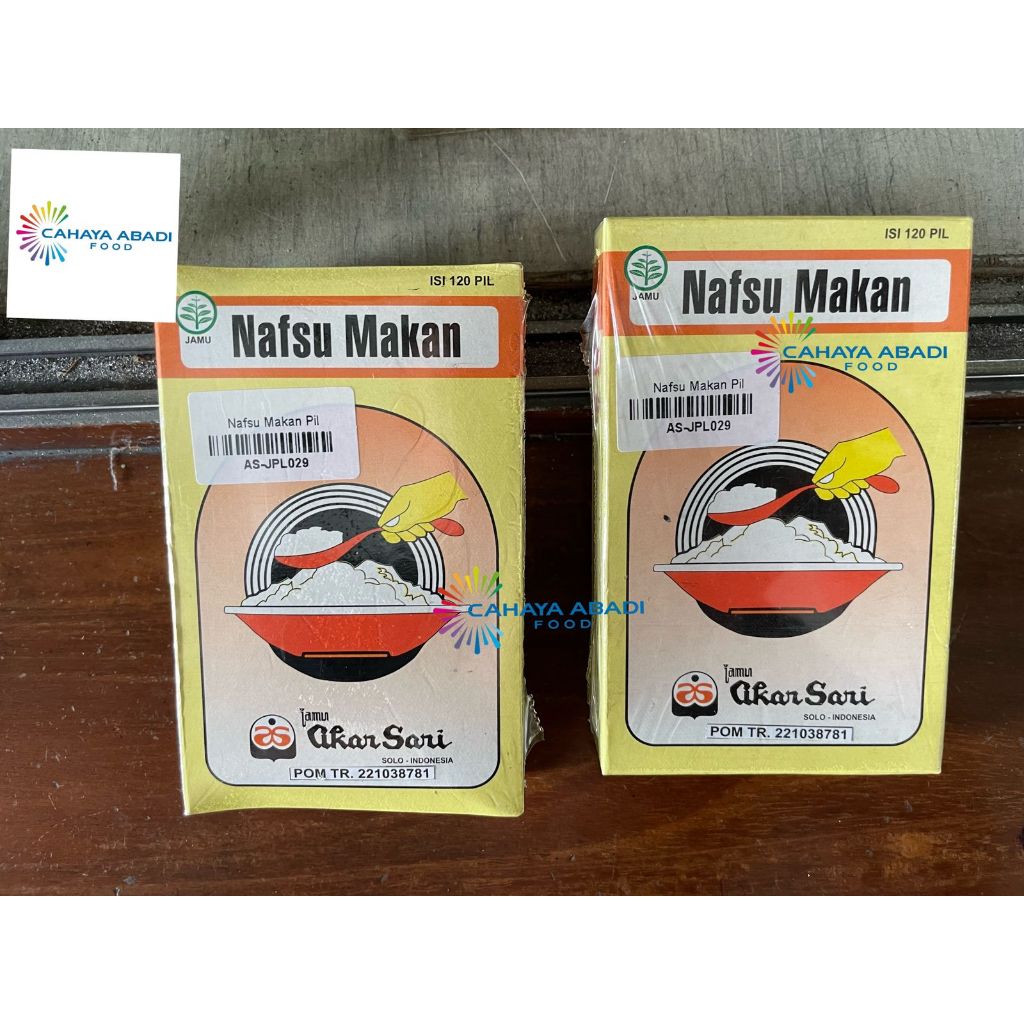 

Jamu Akar Sari - Nafsu Makan Isi 120 pcs - Untuk Membantu Memperbaiki Nafsu Makan