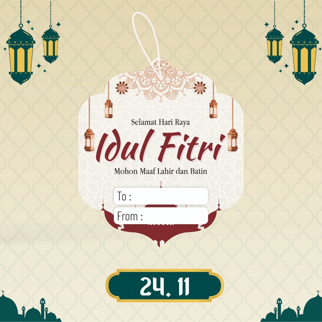 

Hangtag Lebaran kode H 24.10 muat uang kertas