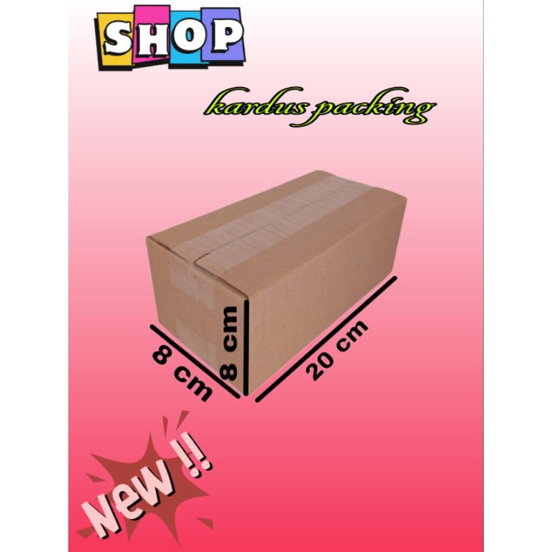 

kardus polos UK 20x8x8 kardus kecil kardus packing