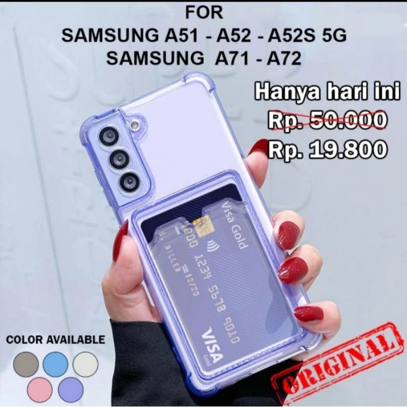 Case samsung A52s Softcase casing cover card slot