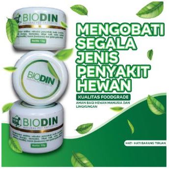 Obat Scabies/Jamur Kucing Kelinci Anjing Biodin Antiseptik Herbal Paling Ampuh Biodin Cream 12g