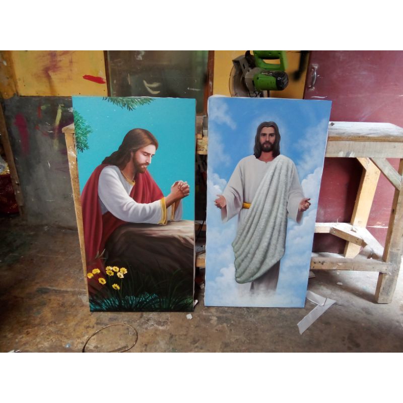 LUKISAN YESUS DIKIRIM 2 LUKISAN