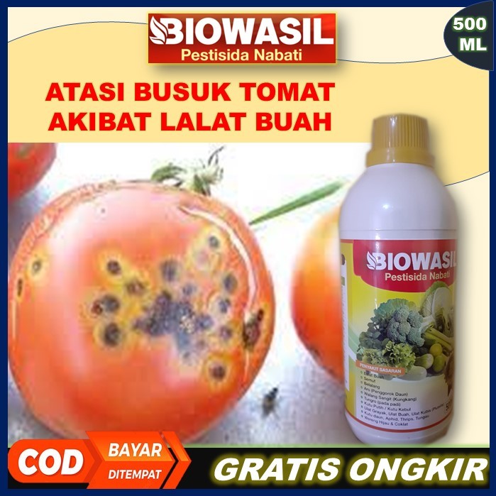 Murah BIOWASIL Pestisida Nabati 500 Ml Paling Ampuh Pupuk Pengendali Hama Lalat Buah Sayur Tomat – O