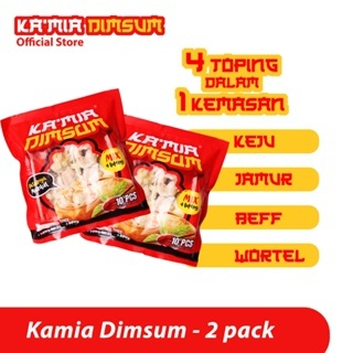 

DIMSUM KAMIA - Dimsum Ayam Frozen Halal dengan 4 rasa toping isi 2pack (10 pcs/pack)