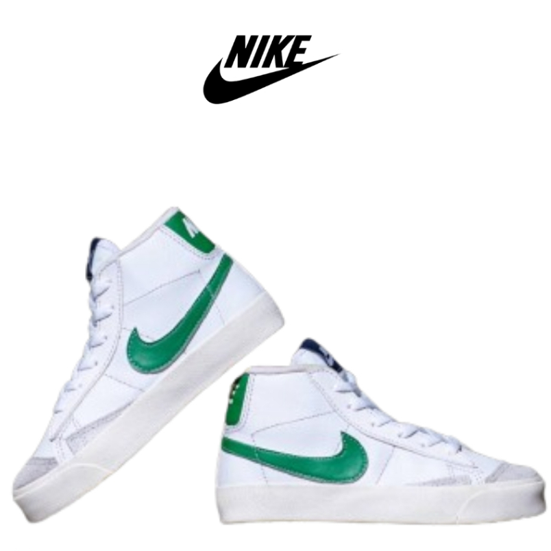 NIKE BLAZER MID 77 KIDS - WHITE GREEN