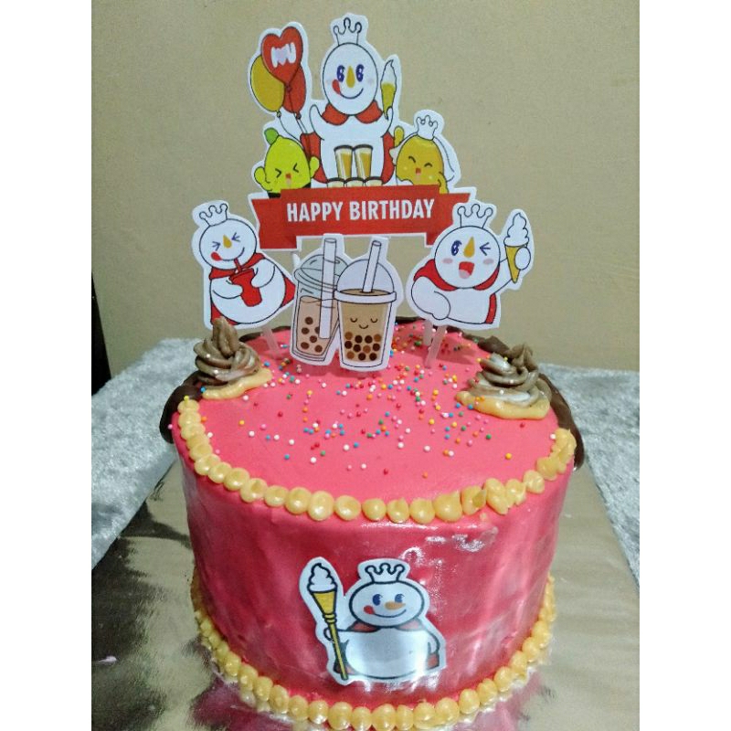 

Kue ultah mixue uk.16 bisa req tema dan ukuran topper kertas