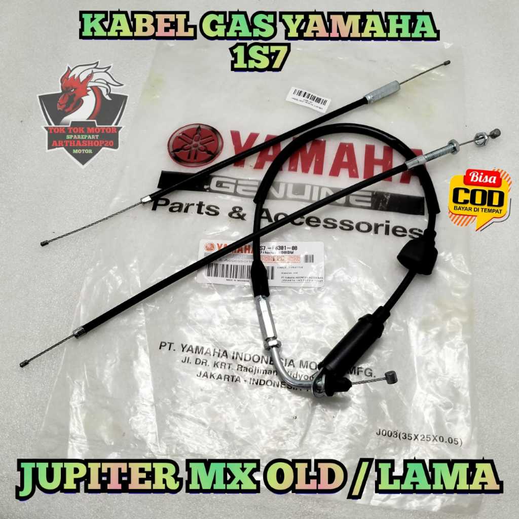 KABEL GAS ASLI ORIGINAL YAMAHA 1S7 UNTUK MOTOR JUPITER MX OLD / LAMA
