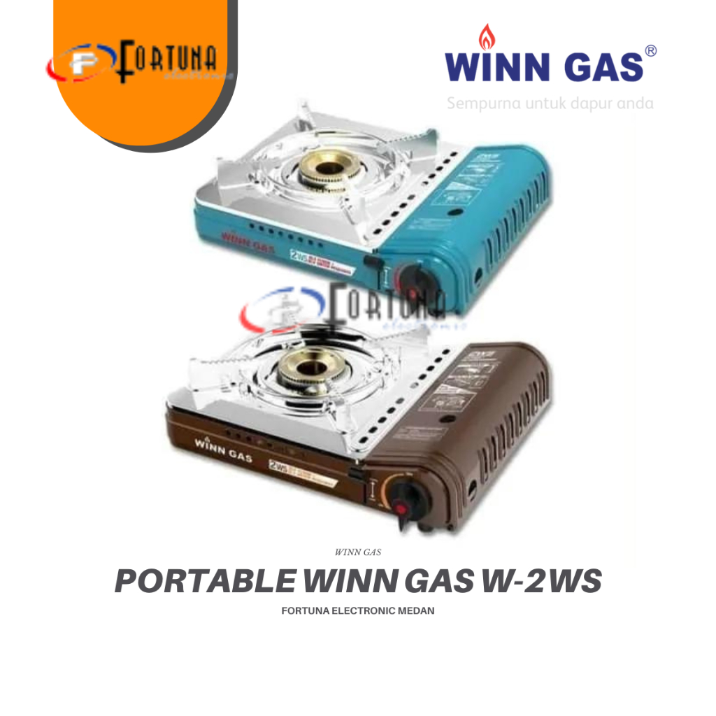 WINNGAS KOMPOR GAS PORTABLE /KOMPOR GAS MINI  /W-2WS / 2WS MEDAN