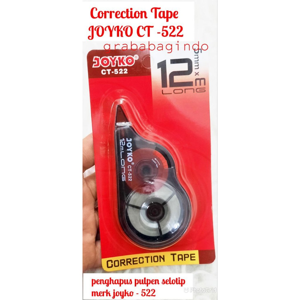 

GRABABAGINDO - CORRECTION TAPE JOYKO CT-522/ PENGHAPUS PULPEN KERTAS