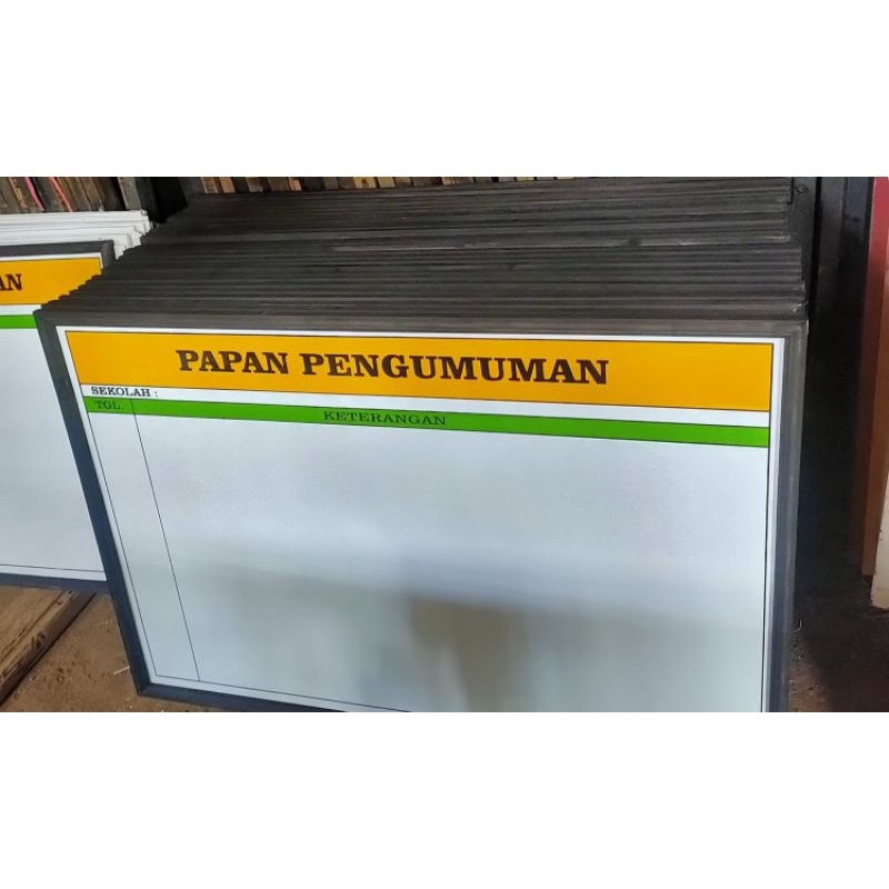 

Papan Pengumuman Bahan Melamin 120x80 cm