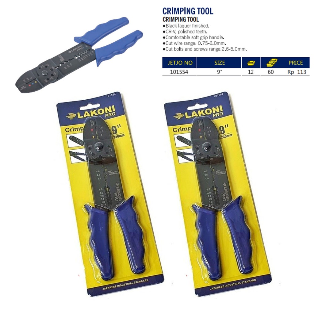 JETJO TOOL TANG CRIMPING TOOL 9" LAKONI PRO 101554 / TANG SKUN CRIMPING TOOL