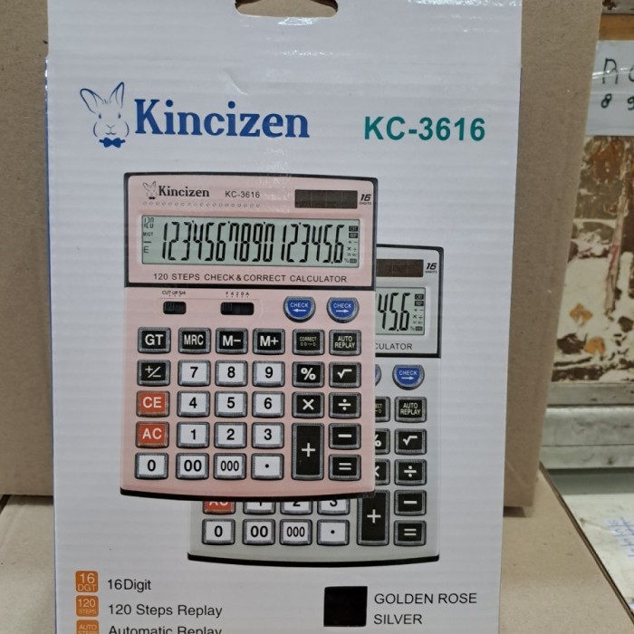 

Kalkulator Kincizen KC 3616 16Digit Calculator CHECK AND CORRECT