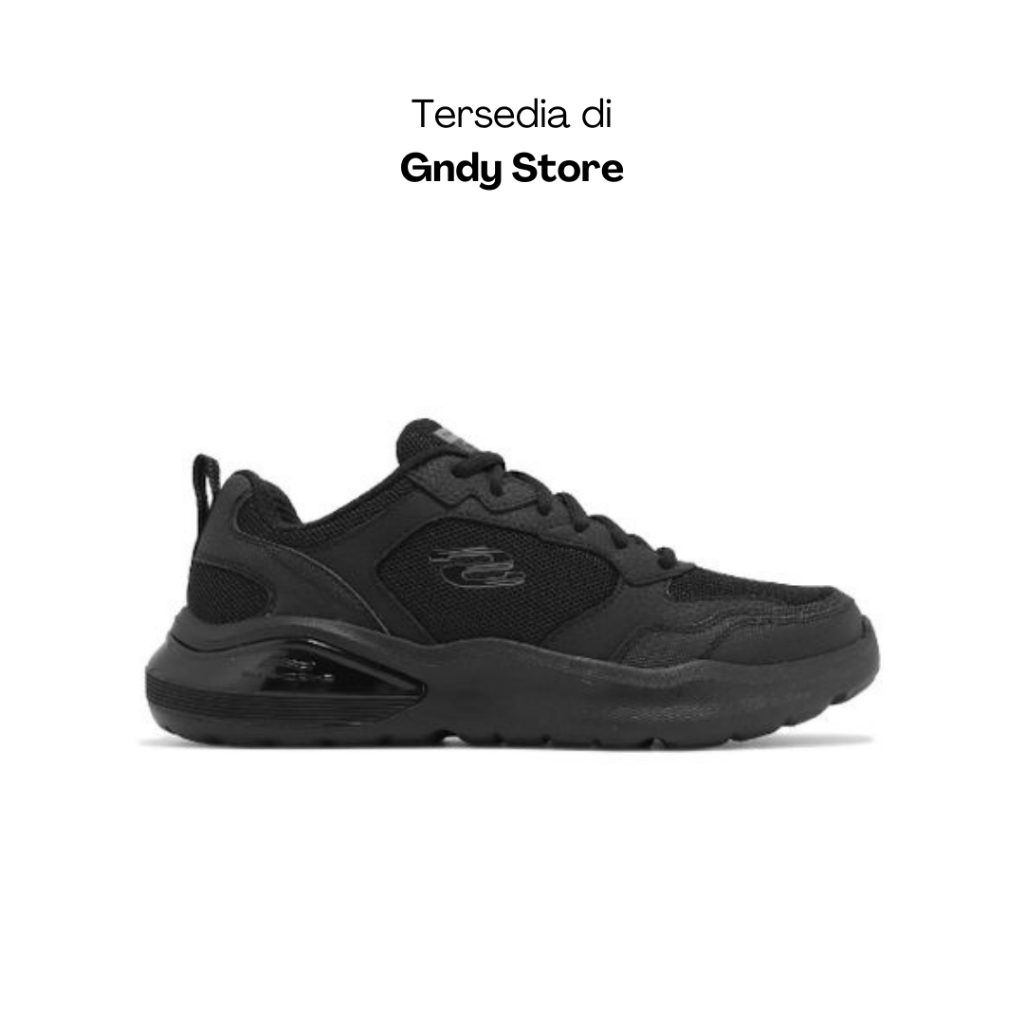 Sepatu Sneakers Pria Skechers Air Cushioning Binson Black 232560/BBK