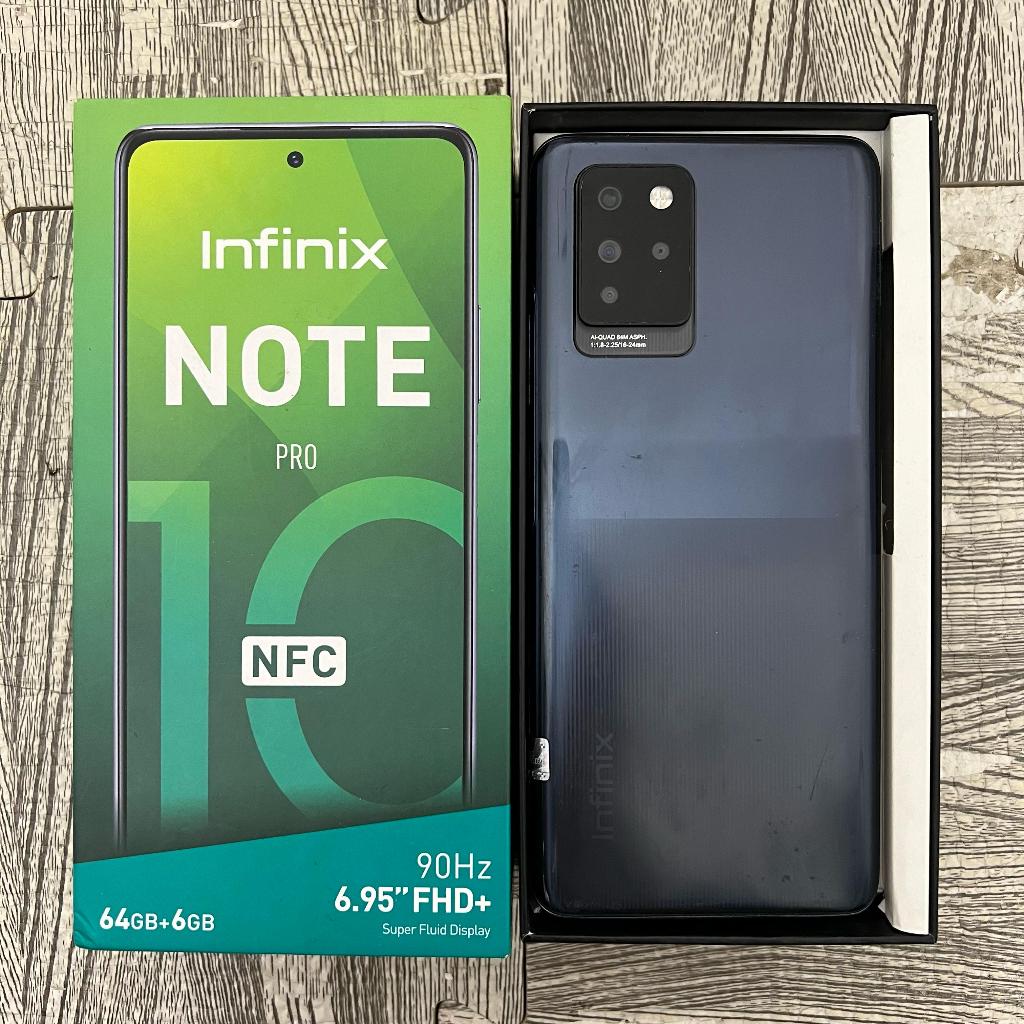 Infinix Note 10 Pro NFC 6/64gb Second Fullset Bekas Resmi