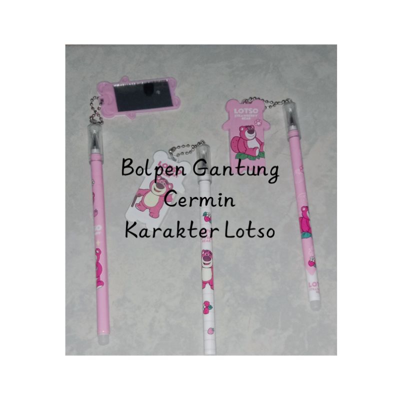 

Bolpen Gantung Cermin Karakter Lotso