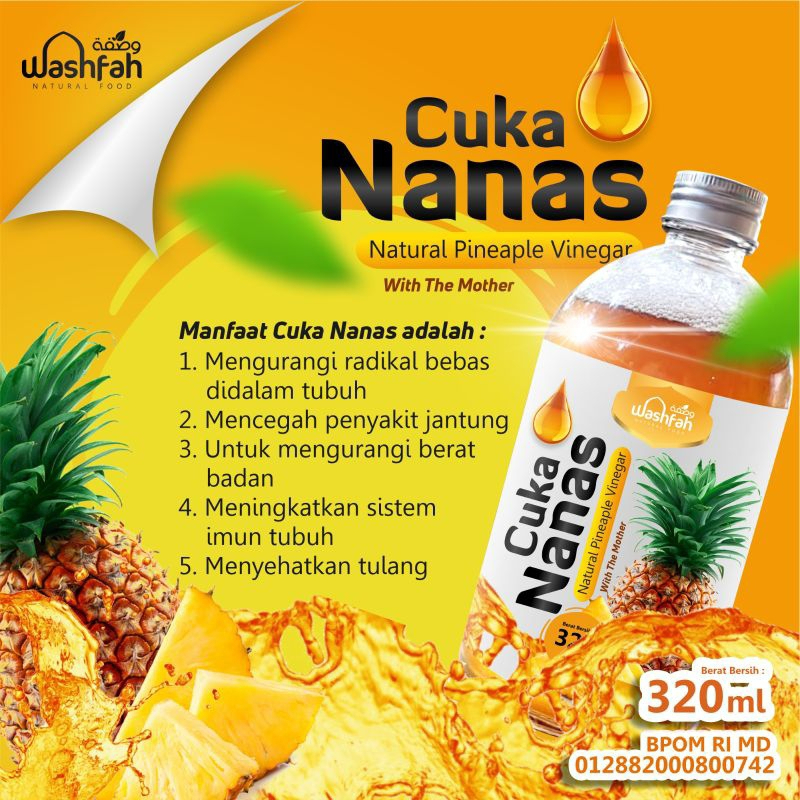 

Cuka Nanas Organik With The Mother Herbal - Untuk Diabetes dan Gula Darah Alami